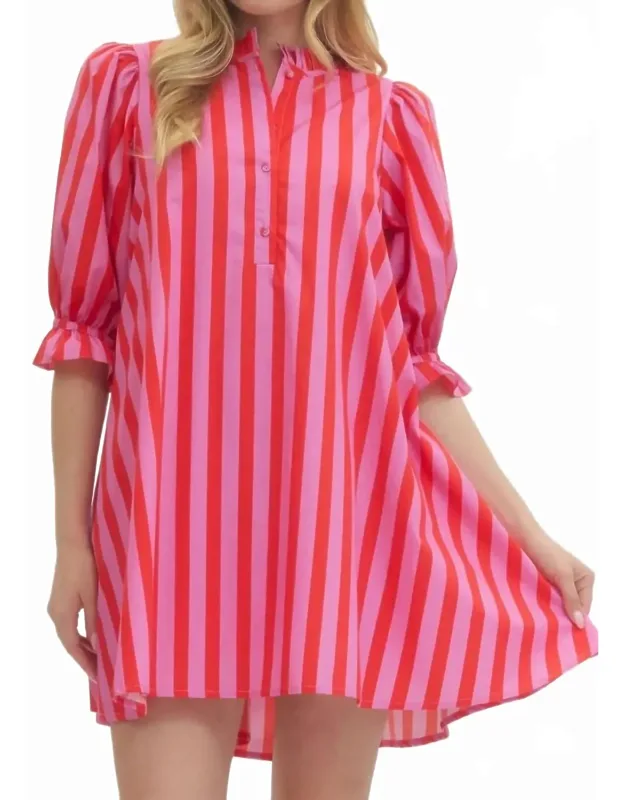Stripe Mini Dress