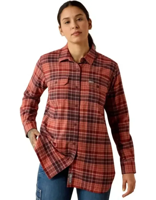 Rebar Flannel Long Sleeve Work Tunic