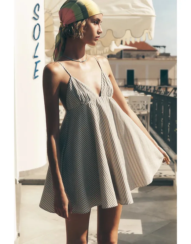 V-neck Mini Dress