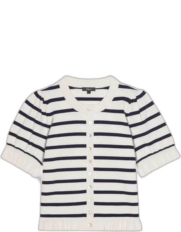 Ruffled-trim Cardigan