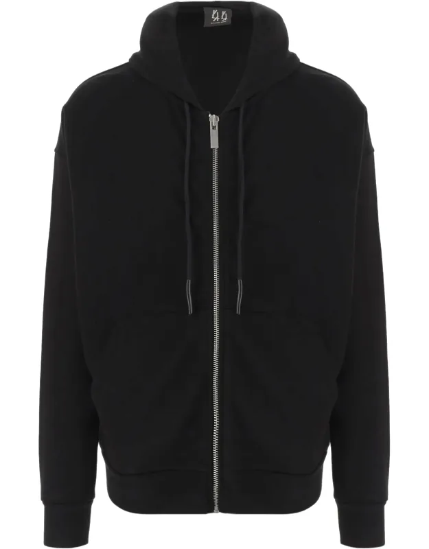 Cotton Zip-up Logo Hoodie