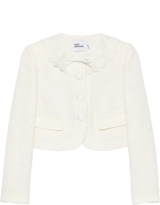 Cropped Textured Blazer