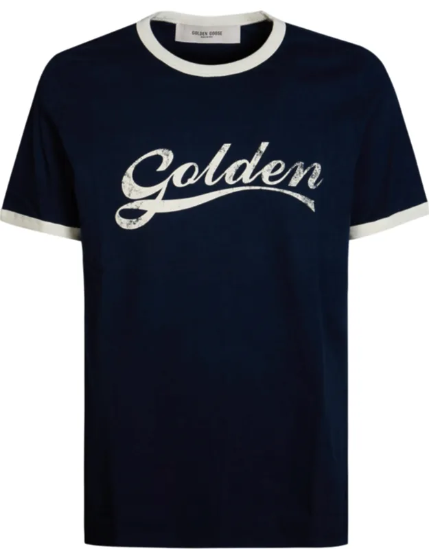 Contrast Ribbed Gauze Cotton Jersey T-shirt