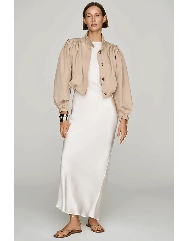 Asymmetric Maxi Slip Dress