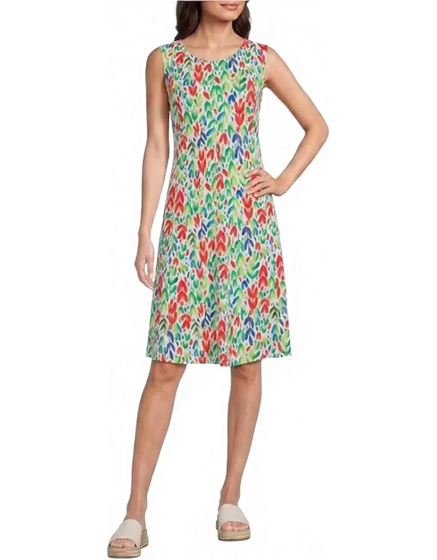 Panel Scoop Neck Tank Dress