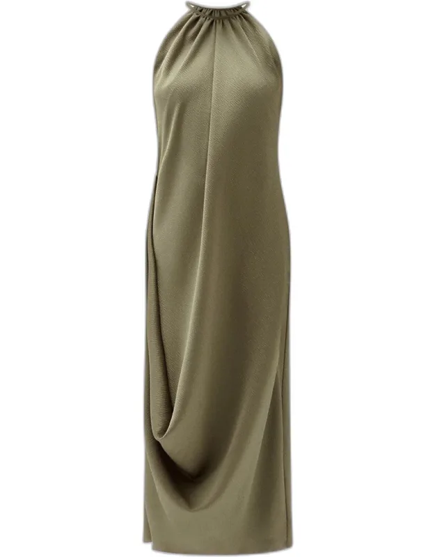 Draped Midi Dress