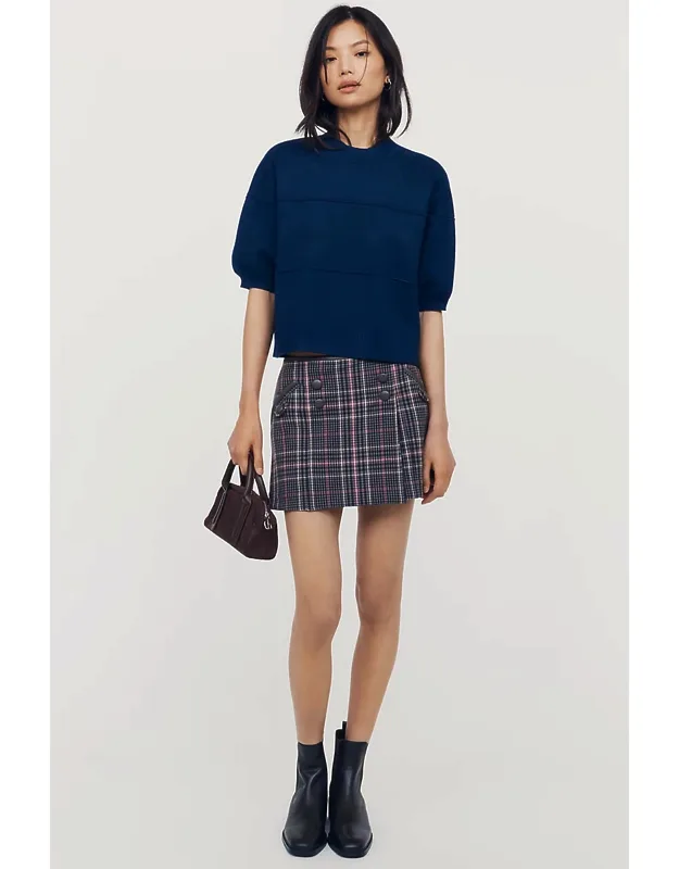 Pleated Mini Skirt