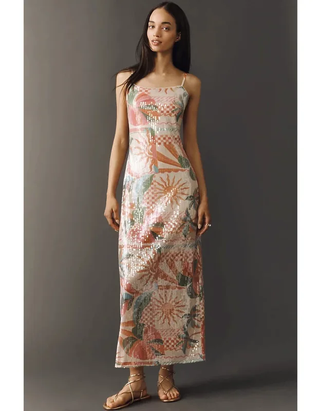 Lya Midi Dress, Side Zip, 100% Polyester