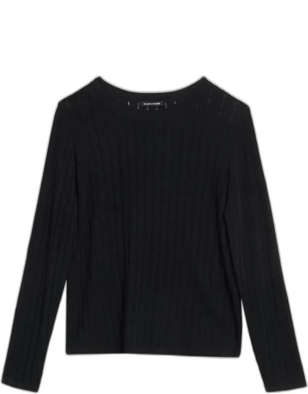 Lightweight Crewneck Merino Wool Knit Sweater
