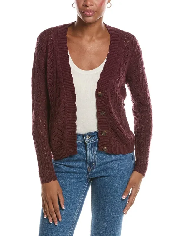 Stitchery Patchwork V-neck Cardigan
