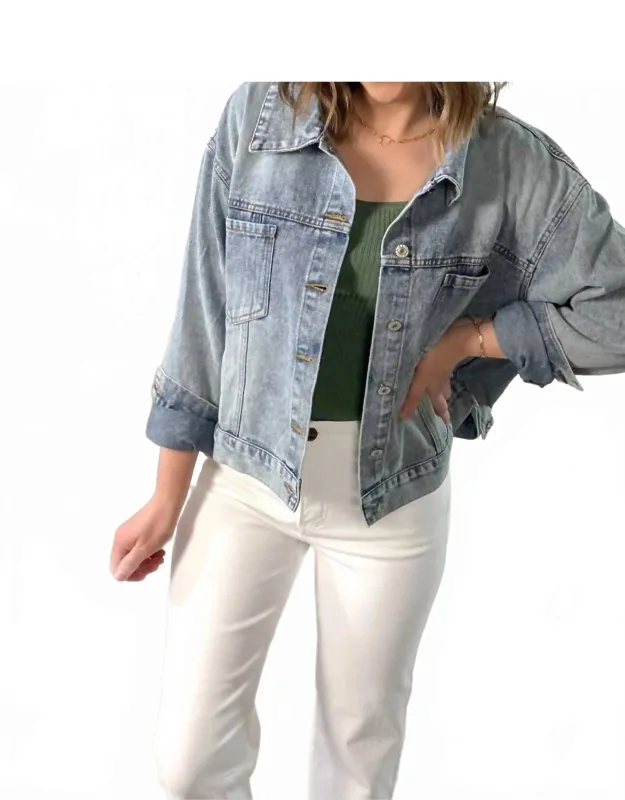 Vintage Cropped Denim Jacket