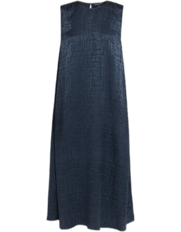 Sleeveless Silk Midi Dress