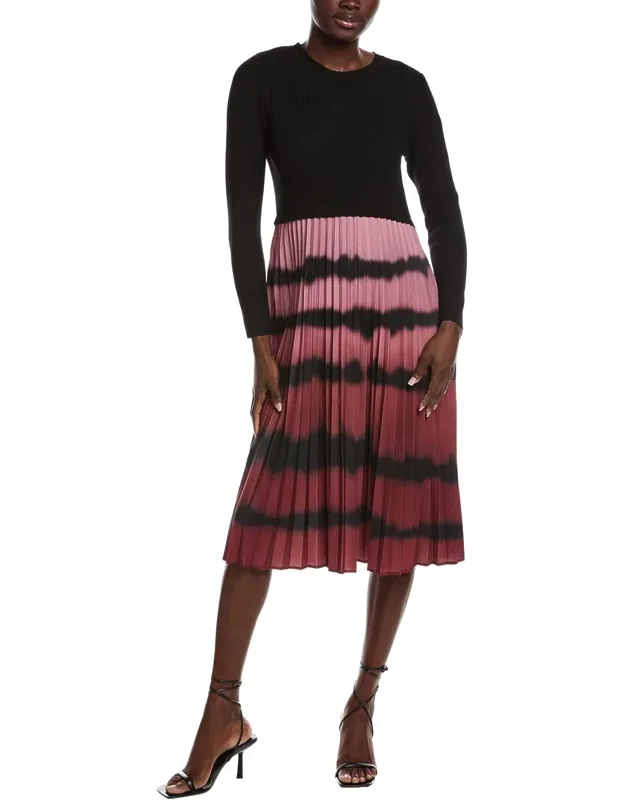 Pleated Midi Dress