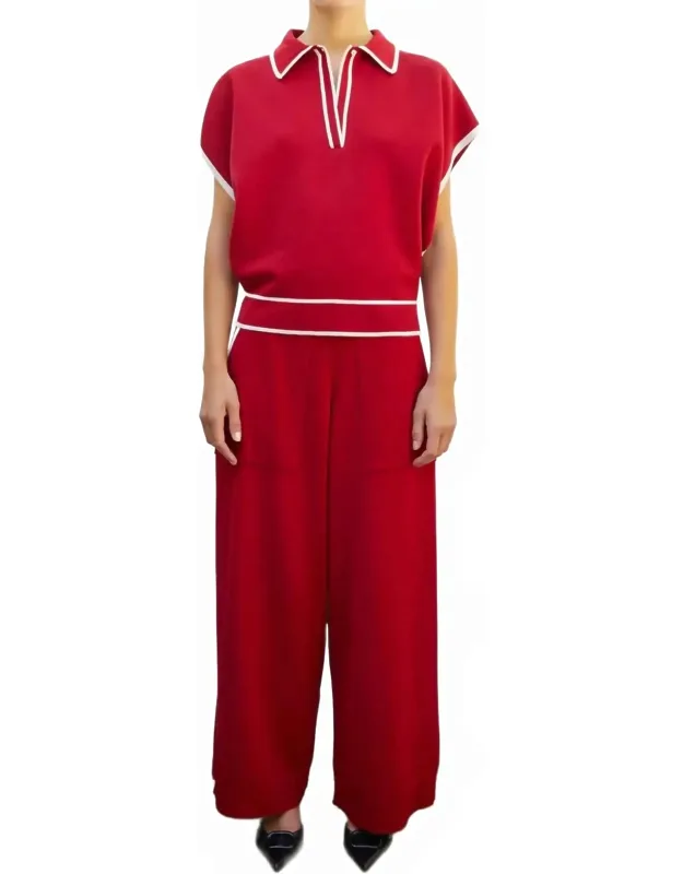 Wide Knit Couture Pants
