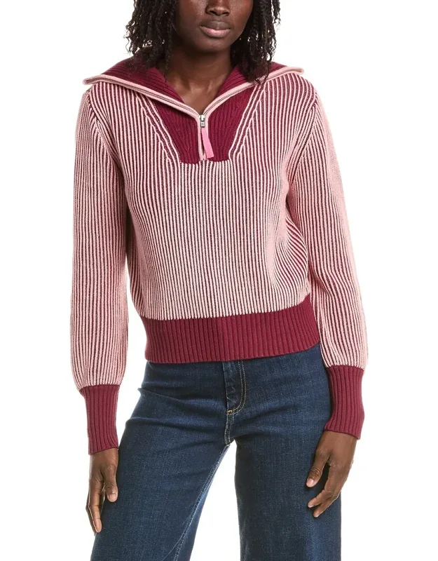 Plaited Rib 1/4-zip Sweater