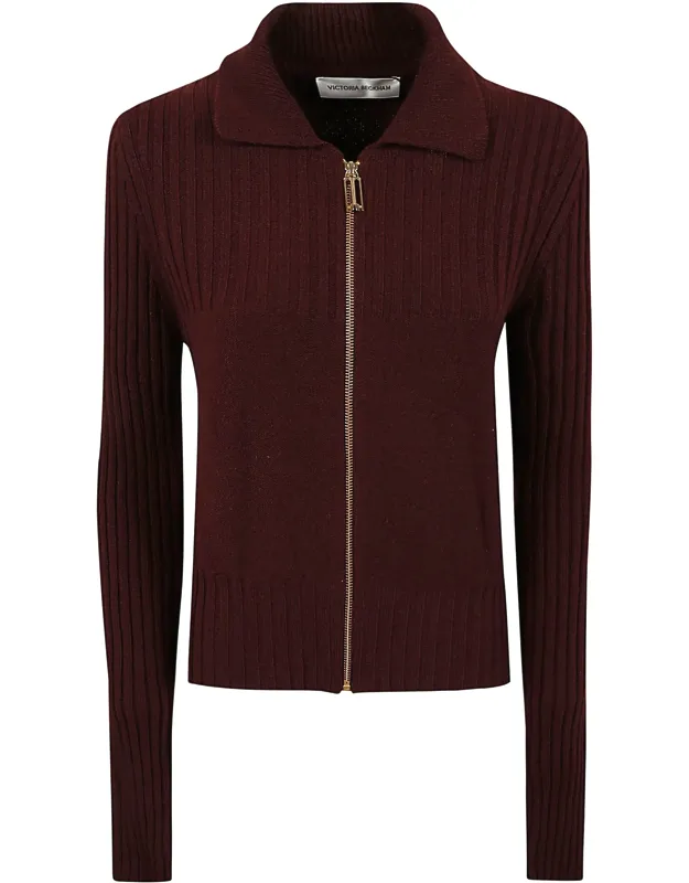 Ribbed-knit Jumper With Gold-tone Hardware
