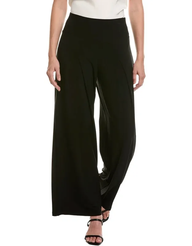 High-rise Pull-on Release Pleat Palazzo Pants