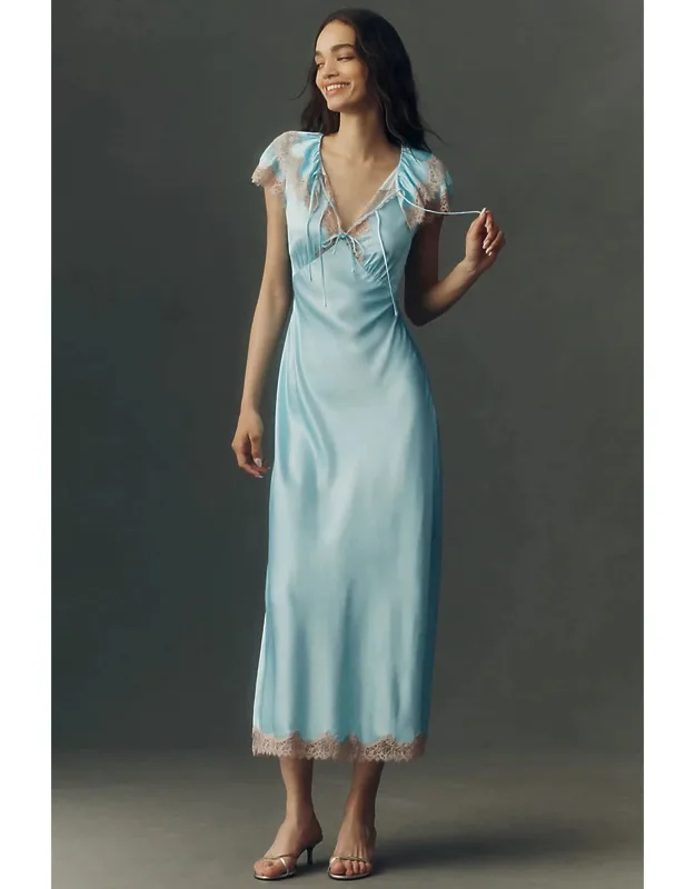 Satin Maxi Dress