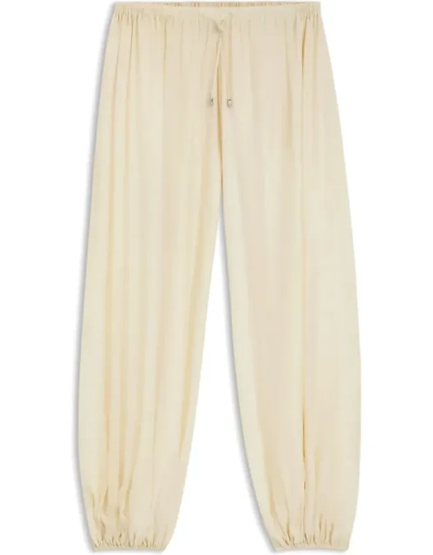 Wide-leg Pants Blended With Modal