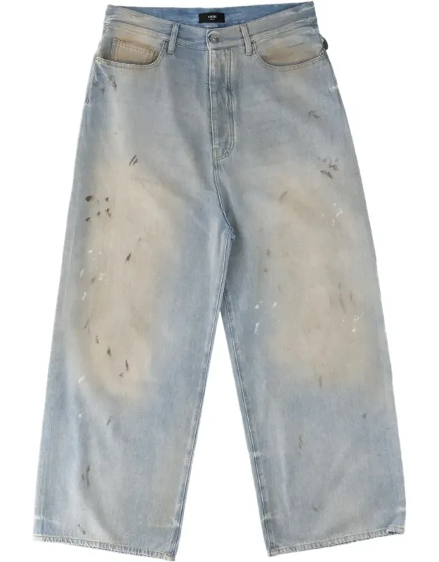 Distressed Cotton Jeans