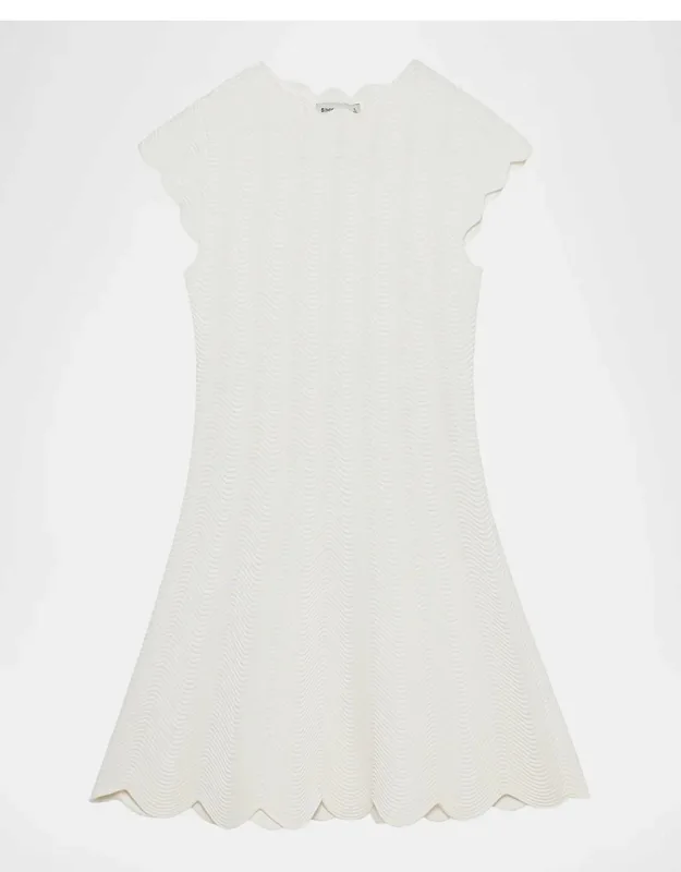 Wavy Knit Mini Dress