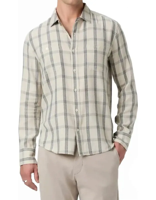 Check Plaid Button Down Shirt
