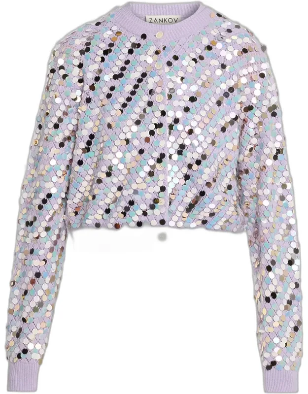 Merino Wool-cashmere Crop Cardigan