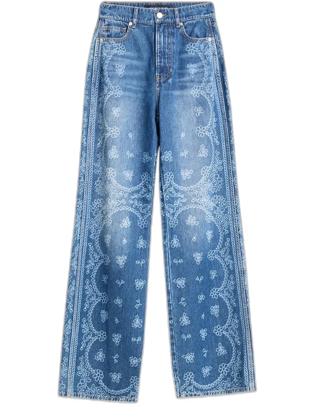 High-rise Wide-leg Jeans
