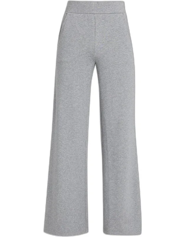 Cotton-blend Wide-leg Pants