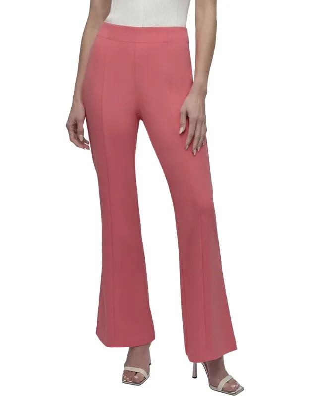 Scuba Wide Leg Front Seam Pants