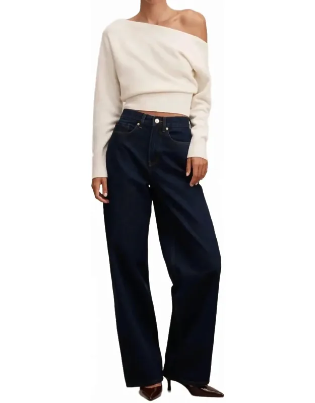 High Rise Wide Leg Trouser Jeans
