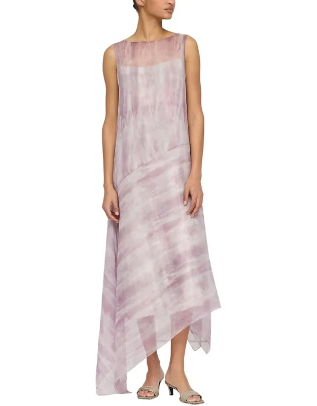 Asymmetric Drop Waist Dress