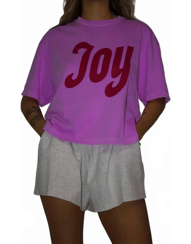 Joy Comfort Colors Boxy Cropped Tee