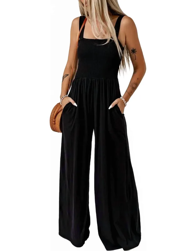 Wide Leg Jumpsuit With Pockets