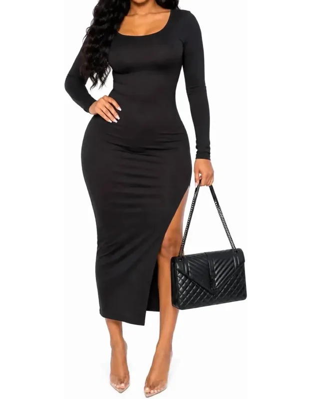 Long Sleeve Midi Dress