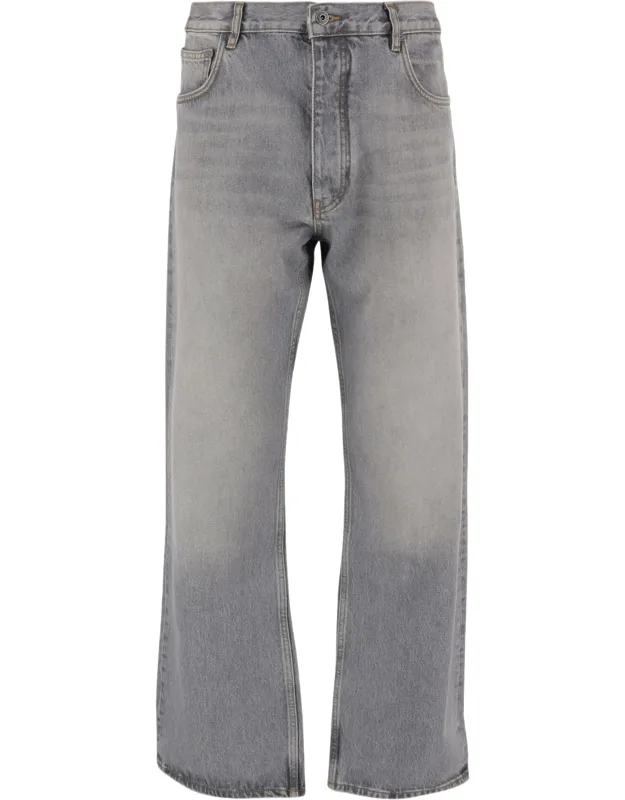 Wide-leg Cropped Jeans