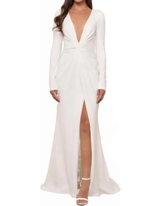 Stunning Romance Long Sleeve Mermaid Maxi Dress