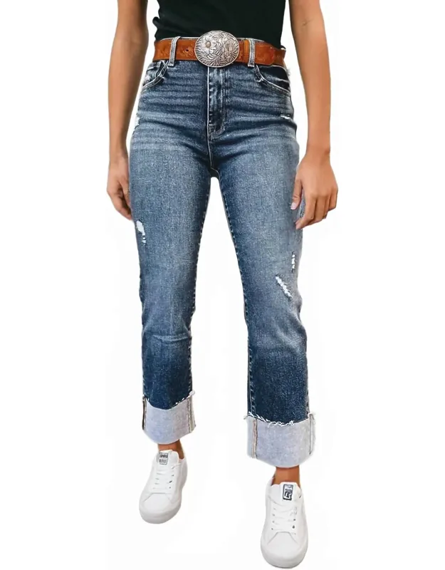 Paisley Cuffed Jeans