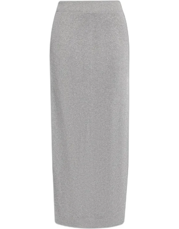 Sparkle Rib Knit Maxi Skirt