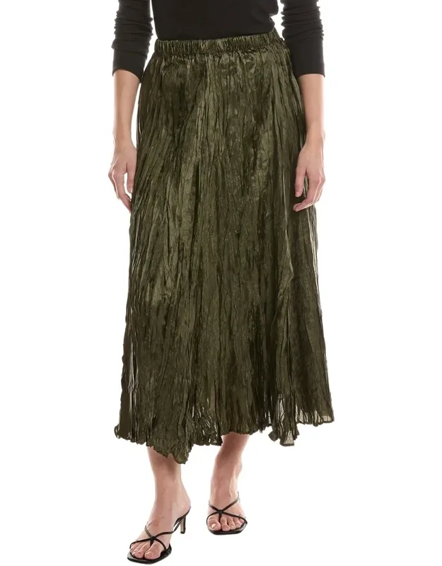 Crinkled Long Skirt