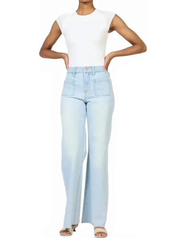 Micah Mid Rise Wide Leg Jeans