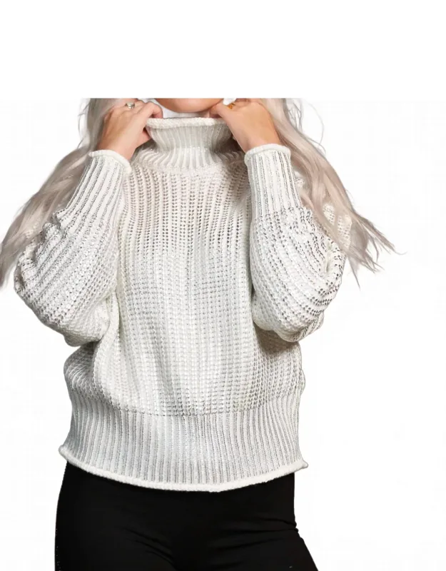 The Metallic Foil Sweater
