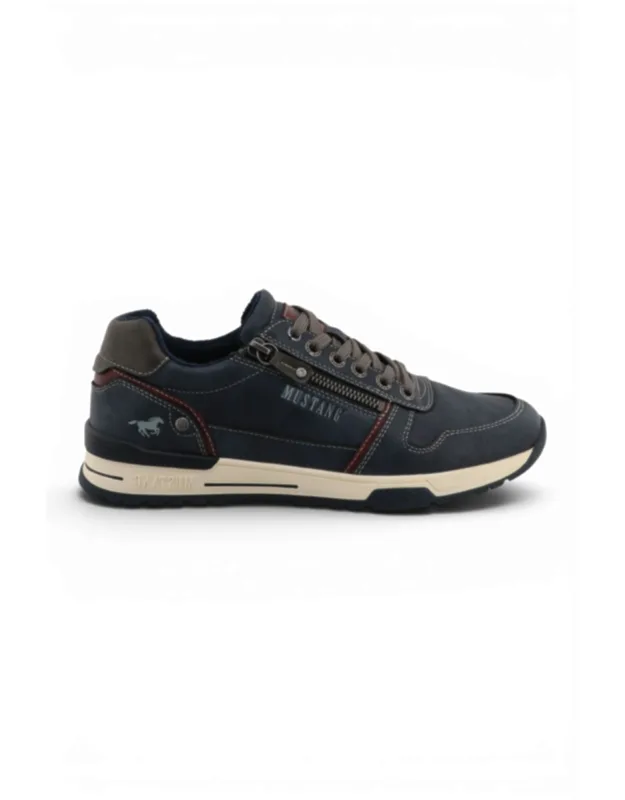 Faux Leather Trainer Sneakers