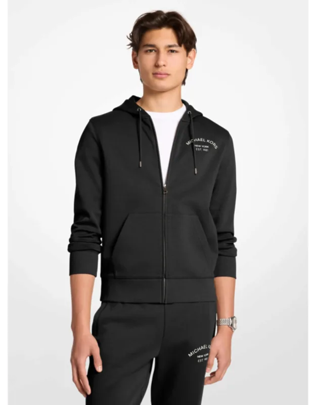 Cotton Blend Zip-up Hoodie
