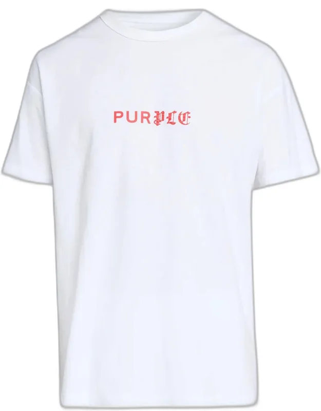 Textured Jersey Dual-font Logo T-shirt