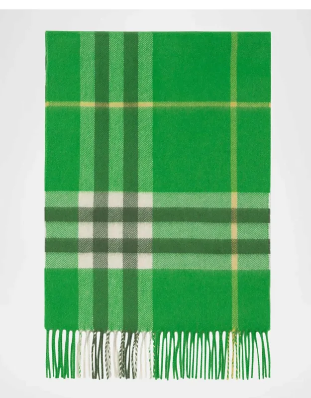 Check Cashmere Scarf