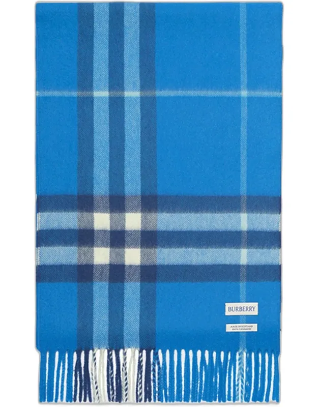 Check Cashmere Scarf