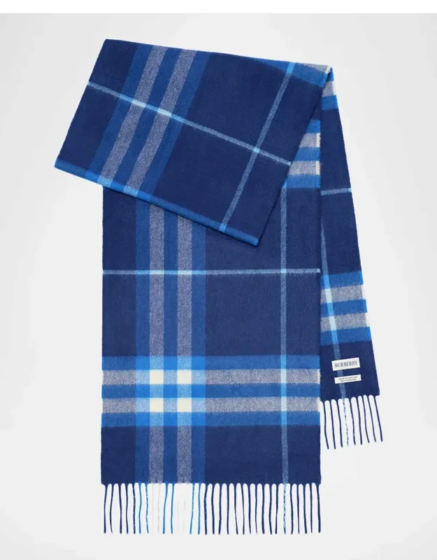 Check Cashmere Scarf