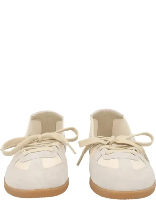 Replica Suede Overlays Leather Sneakers