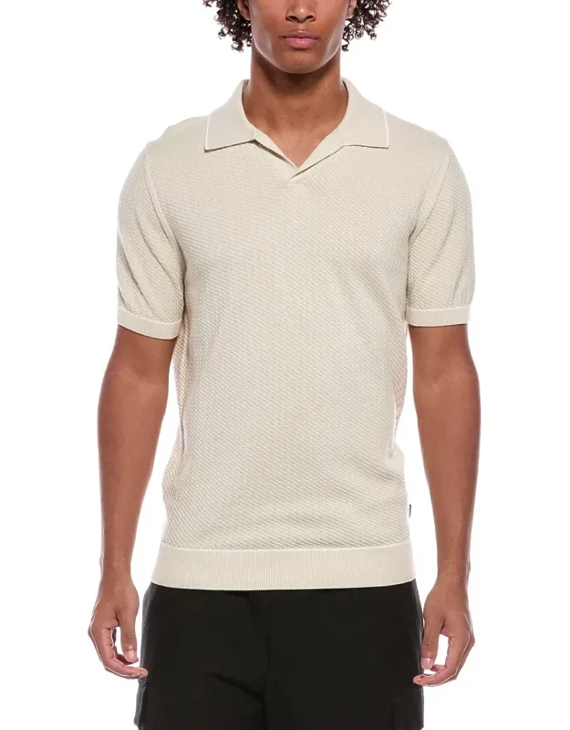 Isello Textured Polo Sweater